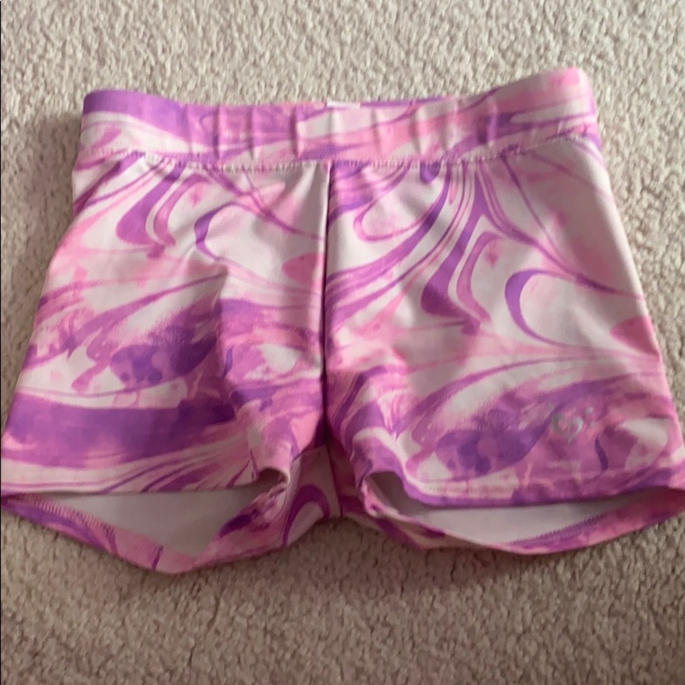 Justice size 10 purple swirl booty shorts